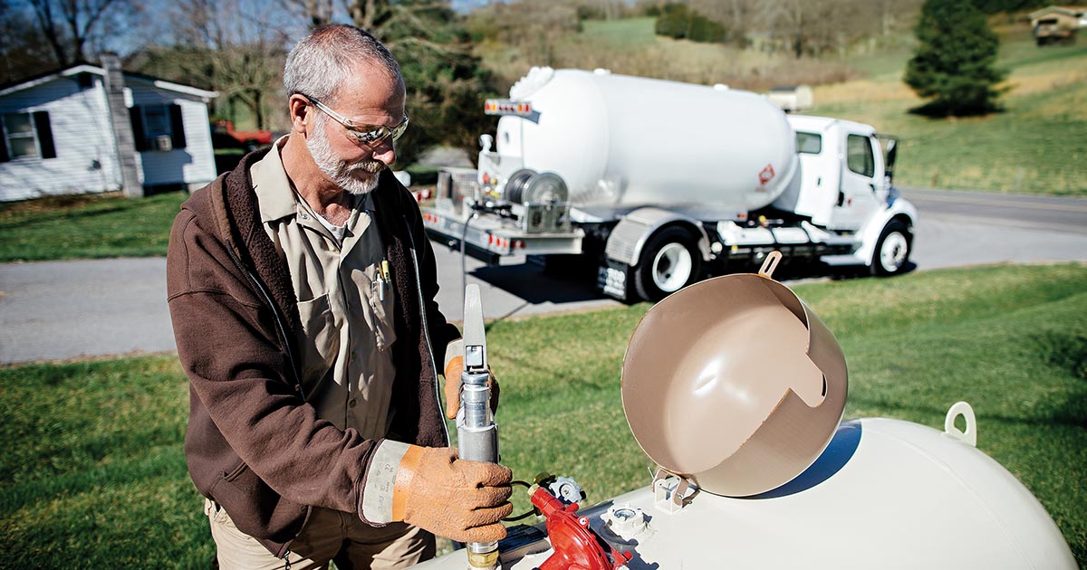 Refilling Residential Propane Tank in Lancaster County, PA